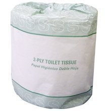 2-Ply Toilet Tissue, 430 Sheets per Roll, 96 Rolls per Case, Sheet Size: 4.5x3.0 inches