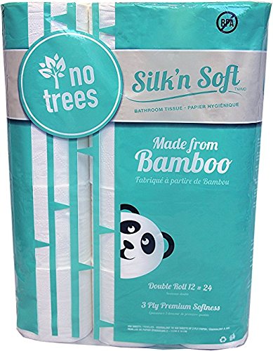 Silk'n Soft Bamboo Tree-Free Toilet Paper (Case of 8 (8 x 12pks))