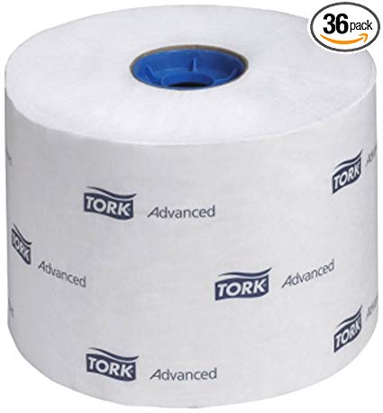 Tork 110292A Advanced High-Capacity 2-Ply Toilet Tissue Roll, White