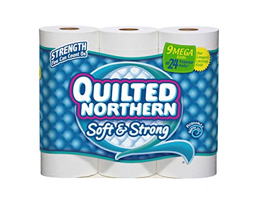 Quilted Northern Bath Tissue Soft and Strong Mega Roll, 9 Count