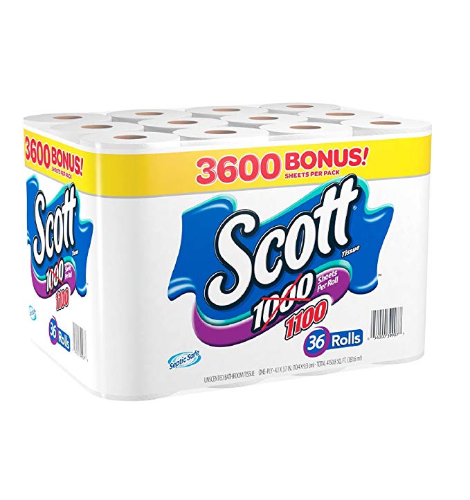 Scott Bath Tissue, 36 Count
