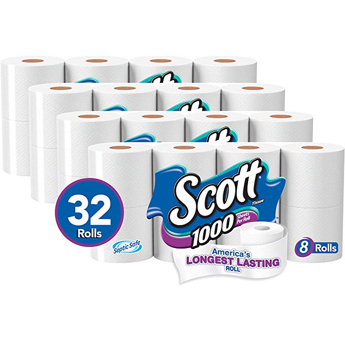 Scott 1000 Sheets per Roll Toilet Paper, Bath Tissue
