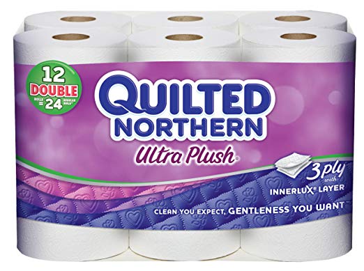 Quilted Northern Ultra Plush Bath Tissue, 12 Double Rolls