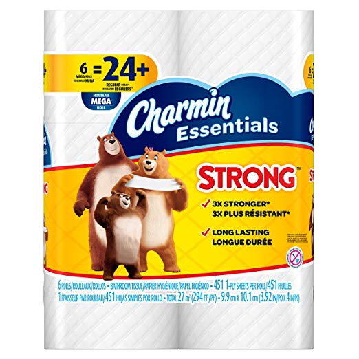 Charmin Essentials Strong 6 Mega Rolls