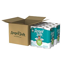 Angel Soft(R) 2-Ply Toilet Paper, 264 Sheets per Roll, Case of 36 Double Rolls