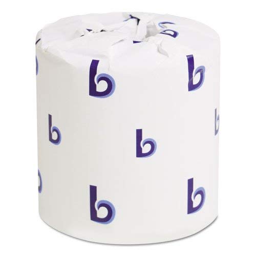 Boardwalk 6180 Bath Tissue, Two-Ply, White, 500 Sheets per Roll (2 Cases of 96 Total 192 Rolls)