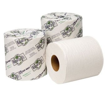 Wausau Paper EcoSoft Universal Bathroom Tissue, 2-Ply, 500 Sheets/Roll - 48 rolls per case.