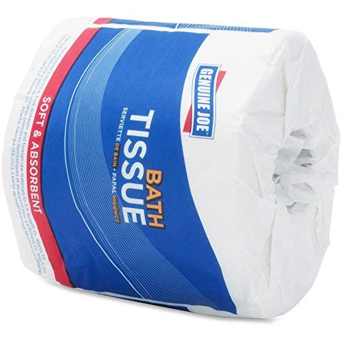 Genuine Joe GJO4100096 Bathroom Tissue, 1-Ply, 1000Shts/Roll, 96/Ct, White (Pack of 96)