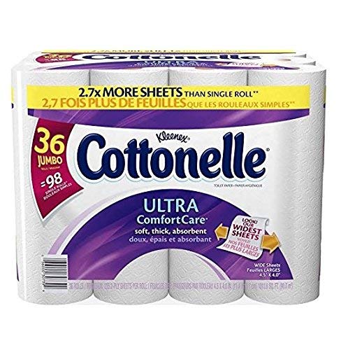 Cottonelle Ultra Bath Tissue, 36 Jumbo Rolls 225 Sheets