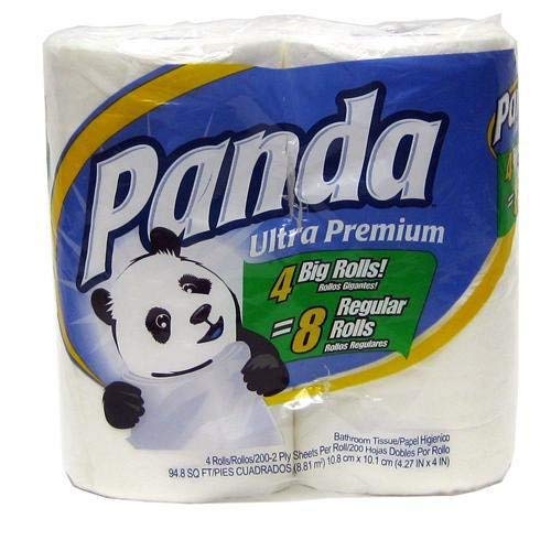 USA Wholesaler- 16092245-Panda Ultra Premium Bath Tissue 4/200/2ply Case Pack 6