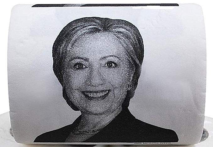 The Gags Hillary Clinton Toilet Paper-Novelty Toilet Paper- Political-Campaign-Presidential Race Gag Gift