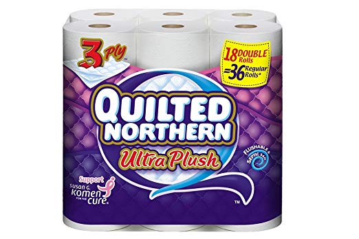 Quilted Northern Bath Tissue Ultra Plush Double Roll, 18 Count