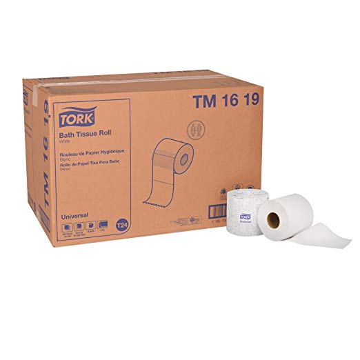 Tork Universal TM1619 Bath Tissue Roll, 2-Ply, 4