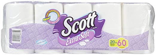 Scott Extra Soft Bath Tissue Mega Rolls - 20 CT