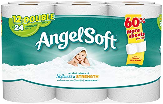 Angel Soft Toilet Paper, Bath Tissue, 48 Count