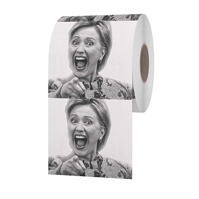 Absolutely Perfect Hillary Clinton Toilet Paper Novelty Political Race Gag Gift Laugh One Set
