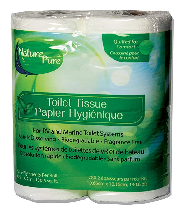 CP Products 25965 Standard Toilet Tissue - 4 Roll Bag