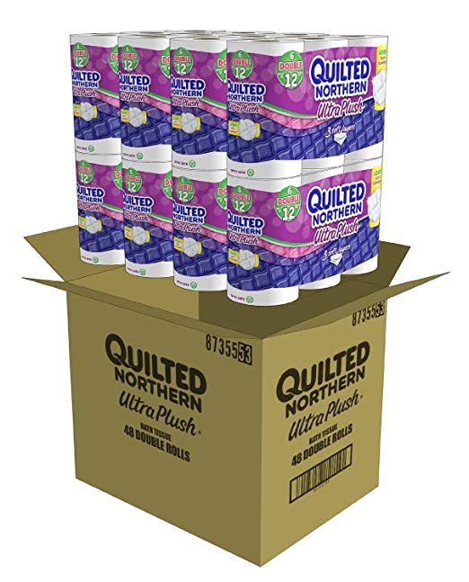 Quilted Northern Ultra Plush Pemium (K9802) Bath Tissue, 48 Premium Double Rolls (Pack of 2) (96 Rolls Total)