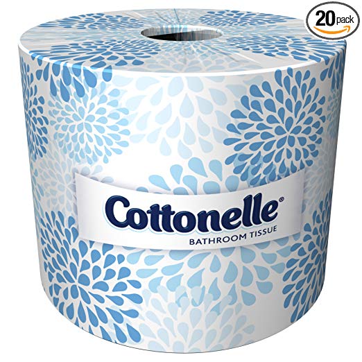 Cottonelle Professional Bulk Toilet Paper for Business (13135), Standard Toilet Paper Rolls, 2-PLY, White, 20 Rolls/Case, 451 Sheets/Roll