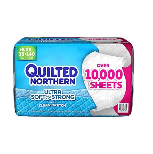 Quilted Northern Ultra Soft & Strong Bathroom Tissue, 2-Ply, (36 huge rolls, 300 sheets)