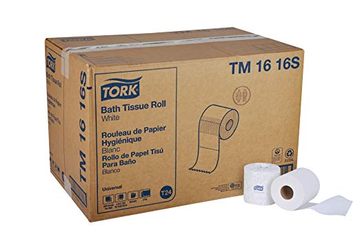 Tork Universal TM1616S Bath Tissue Roll, 2-Ply, 4