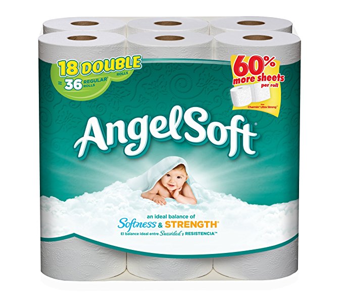 Angel Soft Bath Tissue, 18 Double Rolls