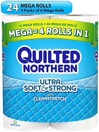 Quilted Northern Ultra Soft & Strong Toilet Paper, Bath Tissue, 24 Count
