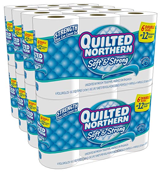 Quilted Northern Soft and Strong Bath Tissue, 48 Double Rolls