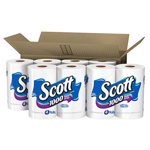 Scott 1000 Bath Tissue, 1000 Sheet Rolls (16 Rolls)
