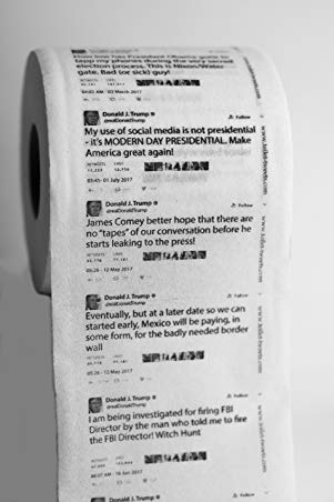 Donald Trump Tweets Toilet Paper - Unpresidented Covfefe Collection - Single Roll