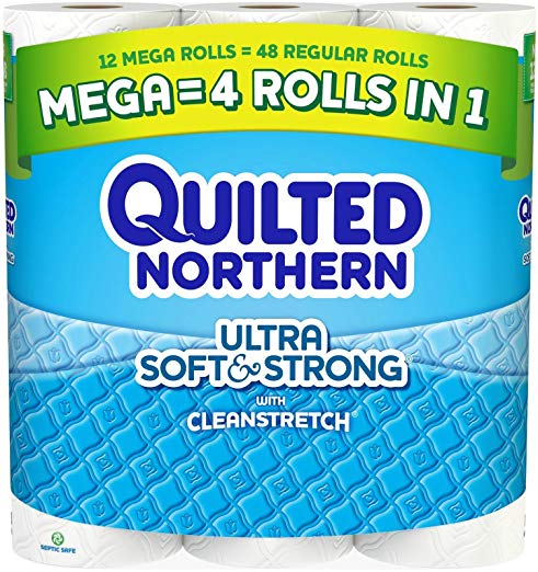 Quilted Northern Ultra Soft & Strong Mega Rolls with Cleanstretch - 12 CT