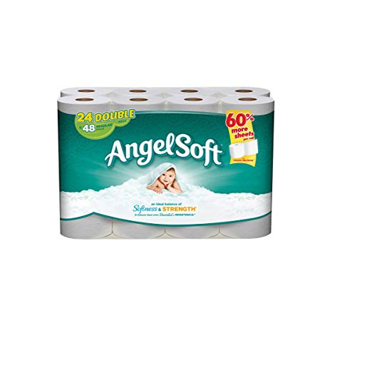 Angel Soft Bath Tissue Double Rolls, 264 sheets, 24 count