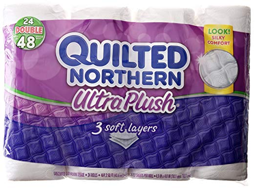 Quilted Northern Ultra Plush Bath Tissue, 24 Double Rolls