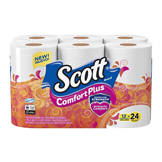 Scott Comfortplus Toilet Paper Bath Tissue, 231 Count