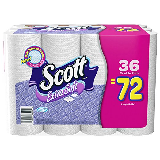 Scott Extra Soft Bath Tissue Rolls, 36 Count