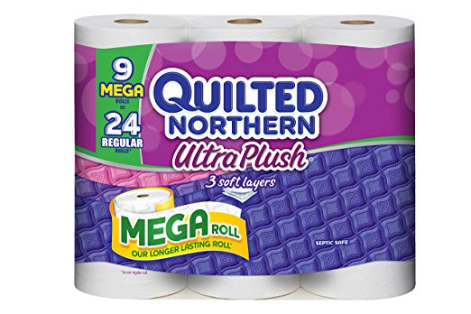 Quilted Northern Ultra Plush Mega Roll, 9 Count