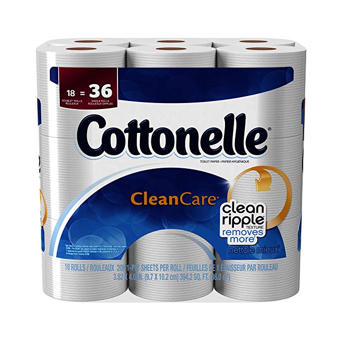 Cottonelle Toilet Paper Clean Care Double Rolls - 18 CT