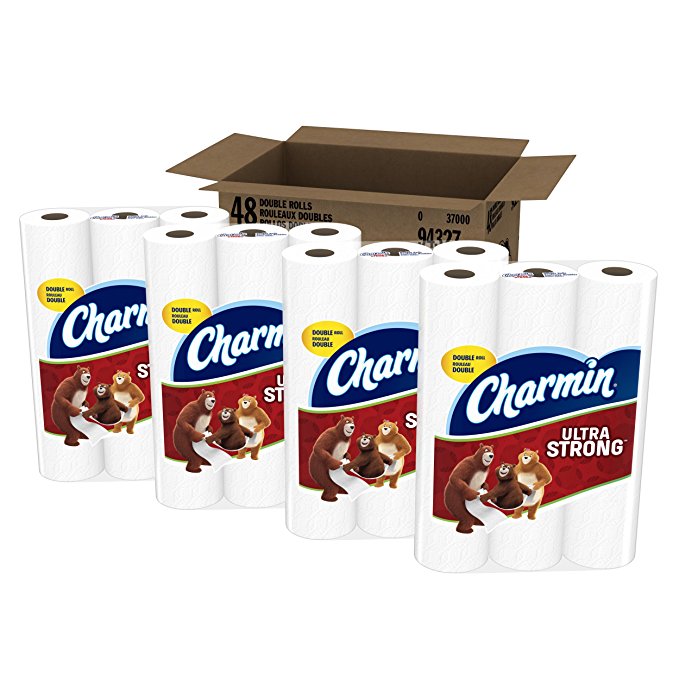 Charmin Ultra Strong Toilet Paper, Bath Tissue, Double Roll, 48 Count (Pack May Vary)