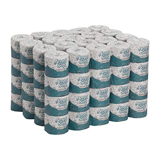 Georgia-Pacific Angel Soft Professional Series Premium 2-Ply Embossed Toilet Paper by GP PRO, 16680, 450 Sheets Per Roll, 80 Rolls Per Case