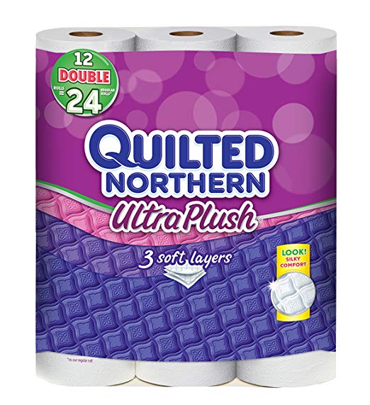 Quilted Northern Ultra Plush Double Roll Bath Tissue, 12 Count