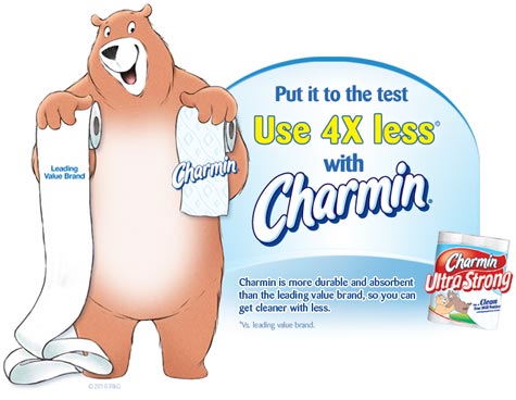 Charmin is more durable and absorbent than the leading value brand, so you can get cleaner with less. *Vs. leading value brand. 
