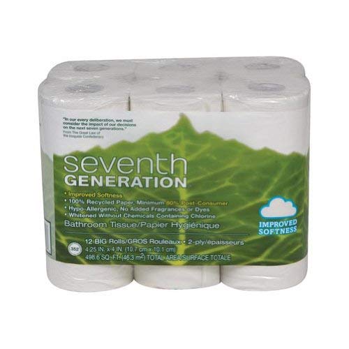 Seventh Generation, Bath Tissue 12Rl Pck, 1-Each (04 Pack)