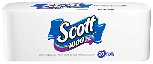 Scott Bath Tissue, 1000 Sheet Rolls, 40-Count