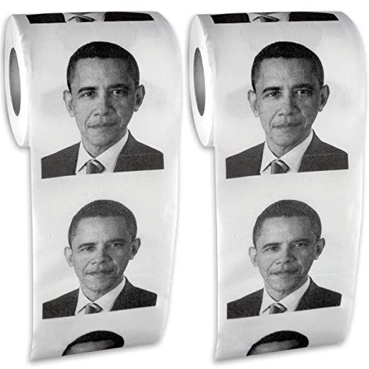 The Gags Obama Funny Toilet Paper Set of 2