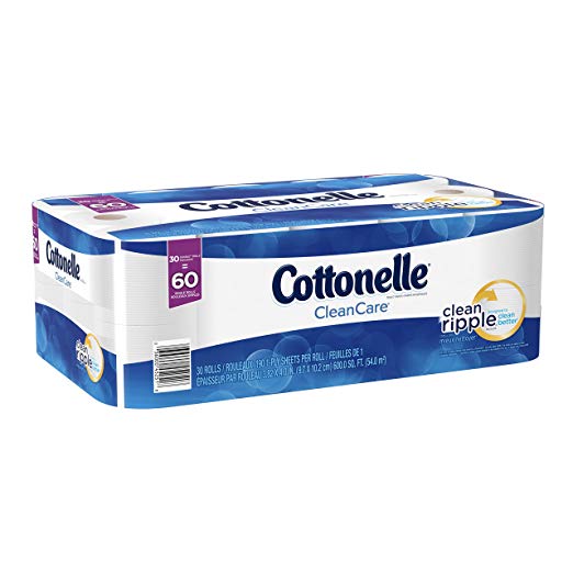 Cottonelle Clean Care Double Roll Bath Tissue, 30 Count