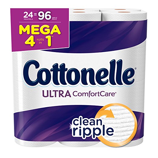 Cottonelle Ultra Comfort Care Toilet Paper, Bath Tissue, 24 Mega Toilet Paper Rolls