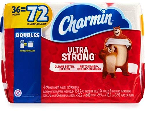 Charmin Ultra Strong Toilet Paper 36 Double Rolls Review